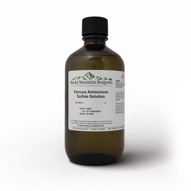 Ferrous Ammonium Sulfate Solution | Rocky Mountain Reagents | MBP INC