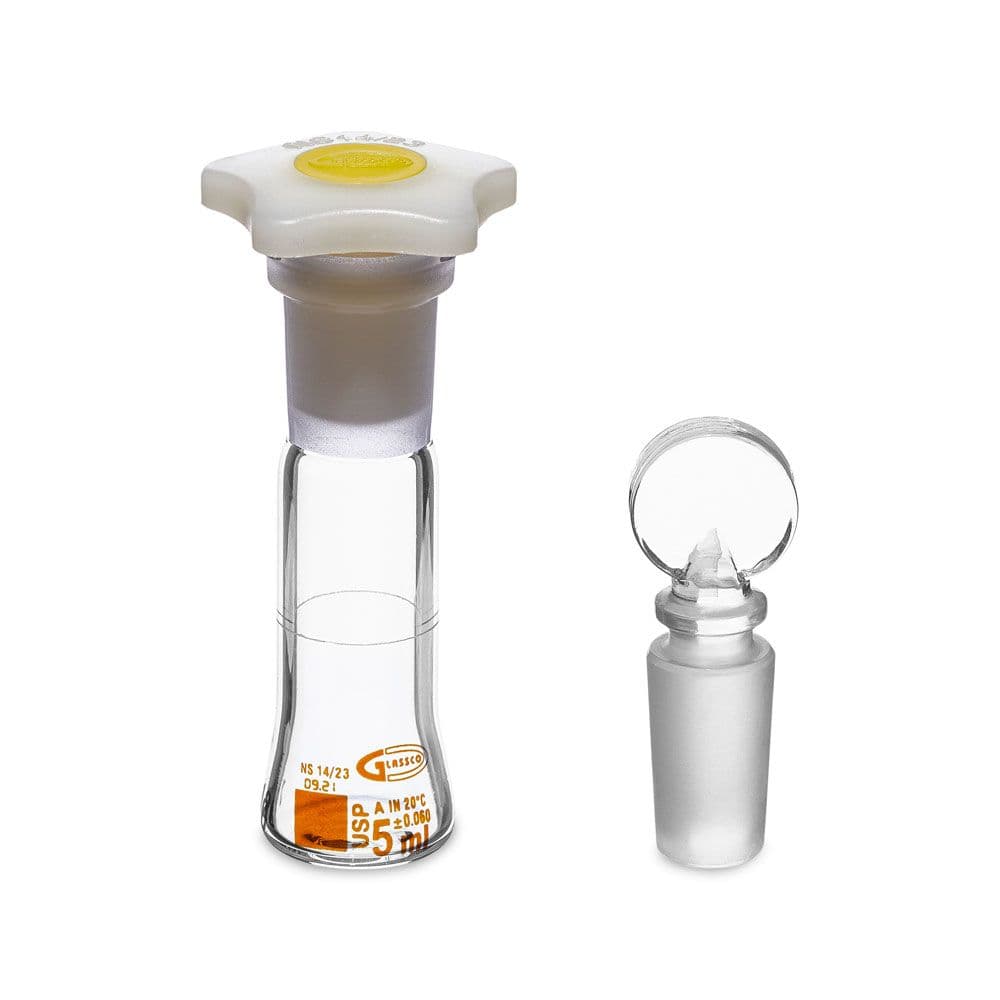United Scientific® Volumetric Flask, Class A, Individually Certified, Wide Mouth