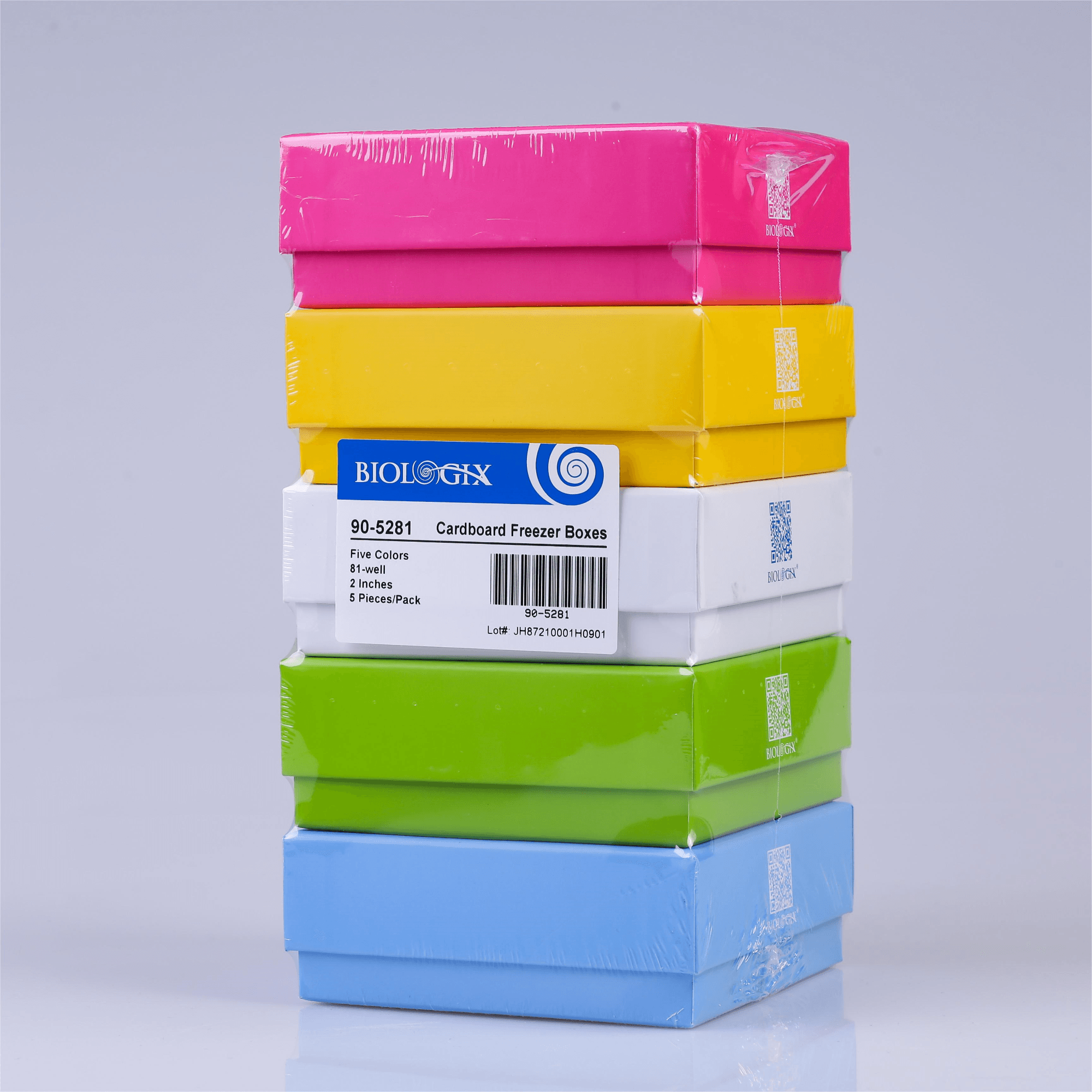 CryoKING Cryo-Color™ Cardboard  Freezer Boxes
