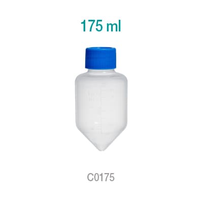Centrifuge Tube, 175mL, PP, sterile, with screw-cap, 20 bags of 6 tubes, 120/cs