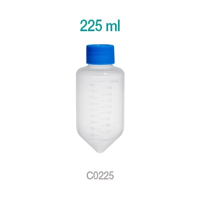 Centrifuge Tube, 225mL, PP, sterile, with screw-cap, 5 per bag, 17 bags per case, 85/cs