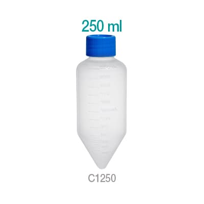 Centrifuge Tube, 250mL, PP, sterile, with screw-cap, 14 bags of 5 tubes, 70/cs